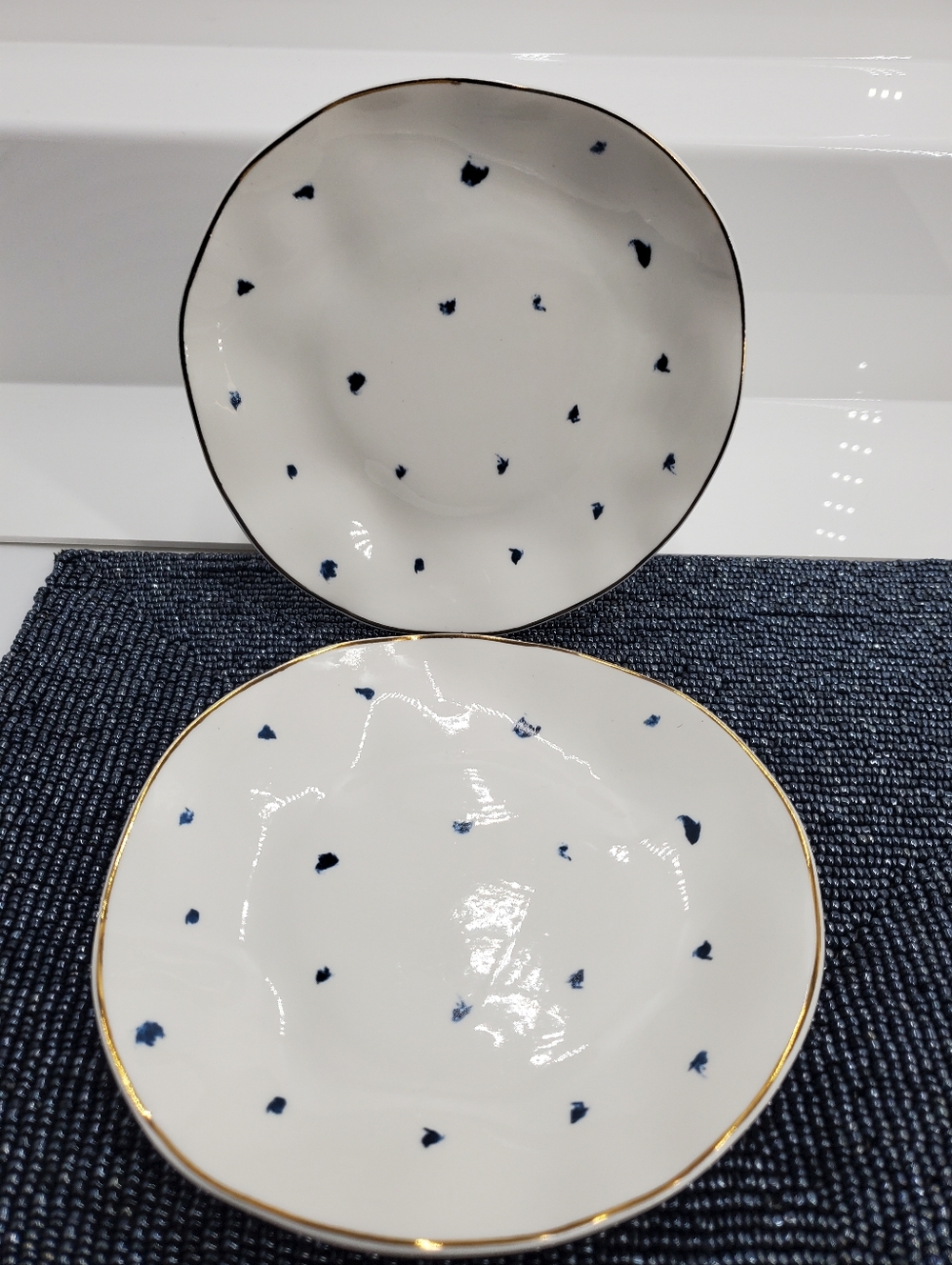 Lenox Blue Bay Collection 2 Dessert plates 6" (PT2)
